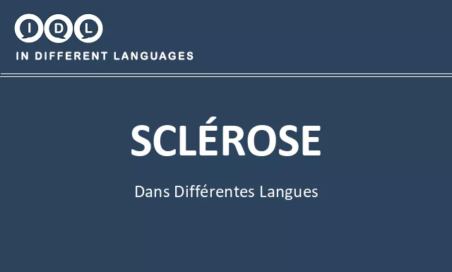 Sclérose dans différentes langues - Image