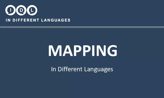 Mapping in Different Languages - Image