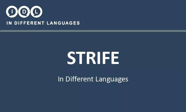 Strife in Different Languages - Image