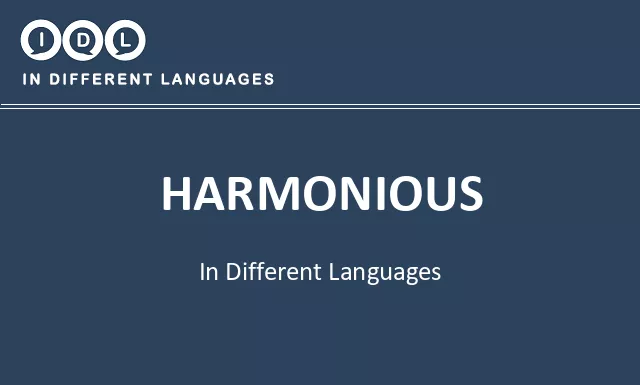 Harmonious in Different Languages - Image