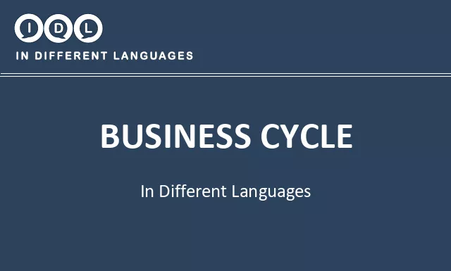 Business cycle in Different Languages - Image