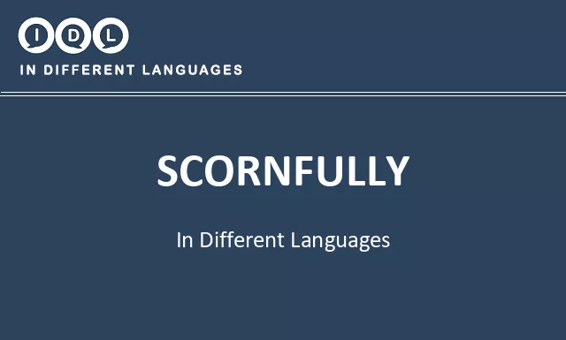Scornfully in Different Languages - Image