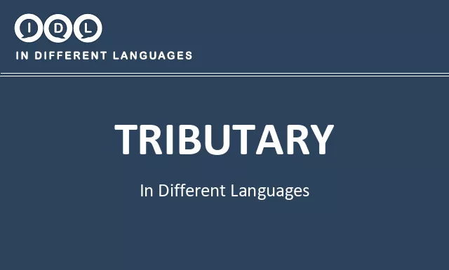 Tributary in Different Languages - Image