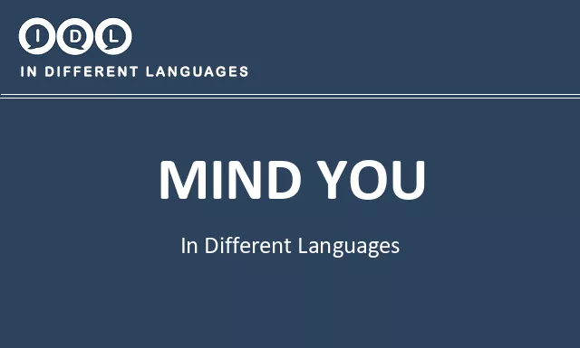 Mind you in Different Languages - Image