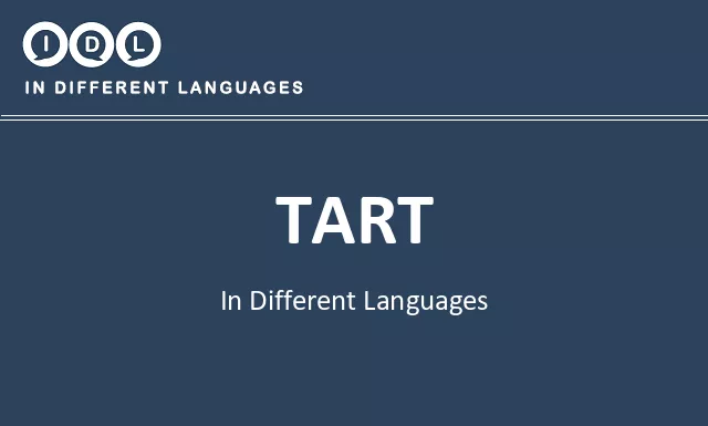 Tart in Different Languages - Image
