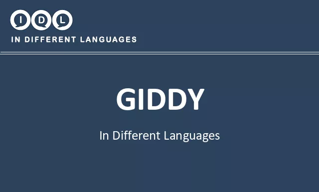 Giddy in Different Languages - Image