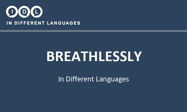 Breathlessly in Different Languages - Image
