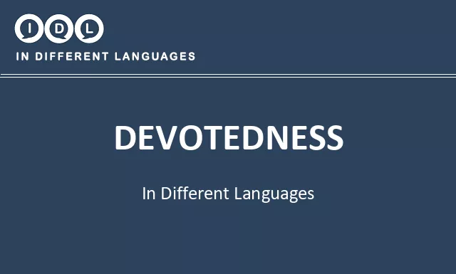 Devotedness in Different Languages - Image