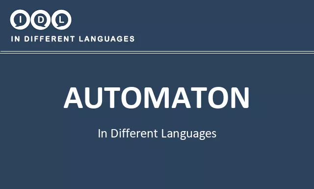 Automaton in Different Languages - Image