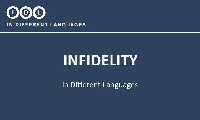 Infidelity in Different Languages - Image