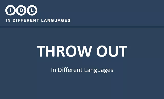 Throw out in Different Languages - Image