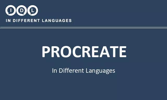 Procreate in Different Languages - Image