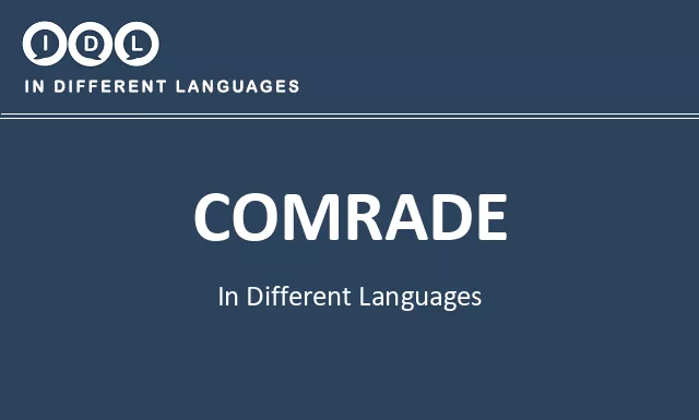 Comrade in Different Languages - Image