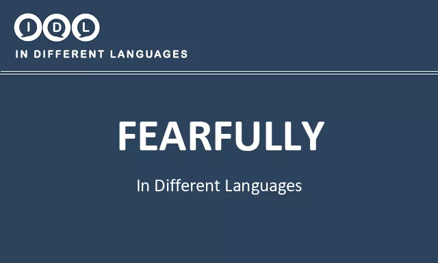 Fearfully in Different Languages - Image