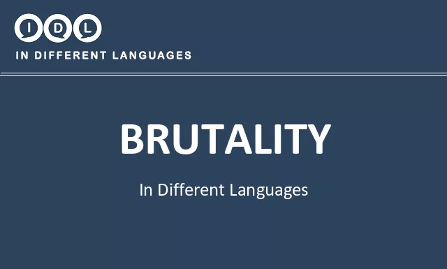 Brutality in Different Languages - Image