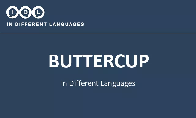 Buttercup in Different Languages - Image