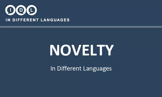 Novelty in Different Languages - Image