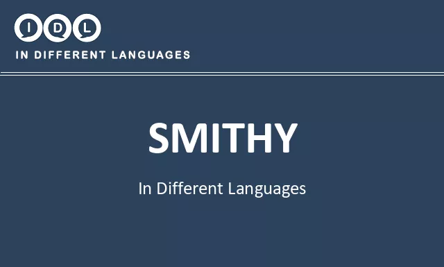 Smithy in Different Languages - Image