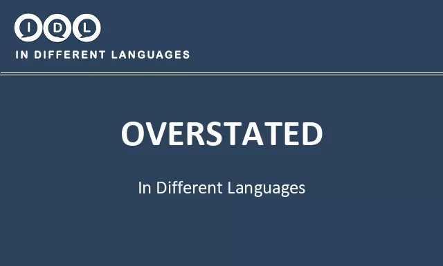 Overstated in Different Languages - Image