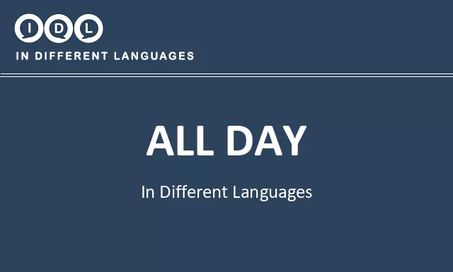 All day in Different Languages - Image