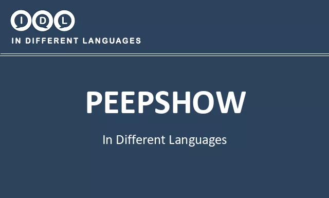 Peepshow in Different Languages - Image