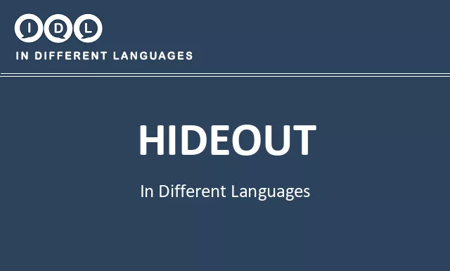 Hideout in Different Languages - Image