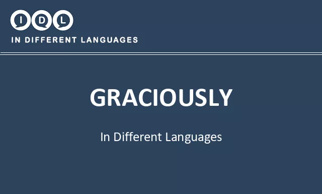 Graciously in Different Languages - Image