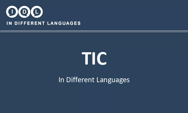 Tic in Different Languages - Image