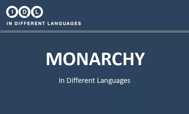 Monarchy in Different Languages - Image