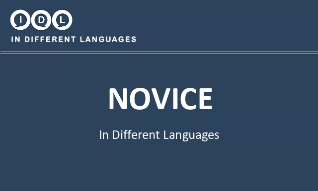 Novice in Different Languages - Image