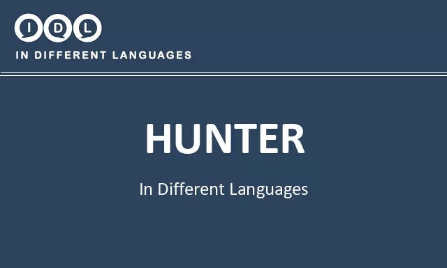 Hunter in Different Languages - Image