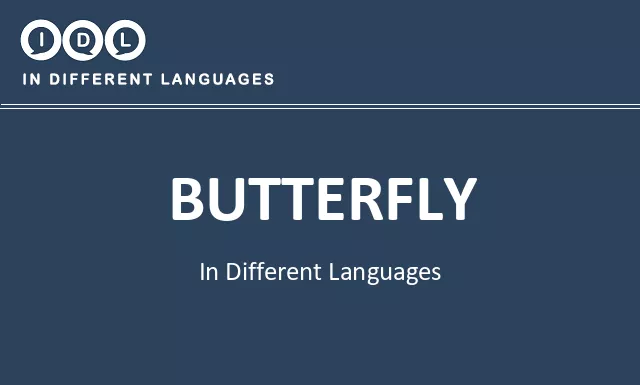 Butterfly in Different Languages - Image
