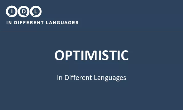 Optimistic in Different Languages - Image