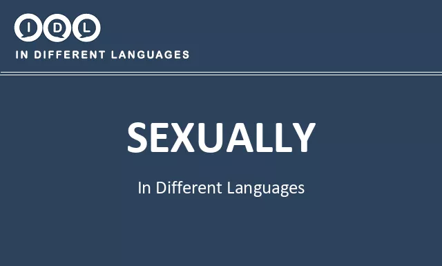 Sexually in Different Languages - Image