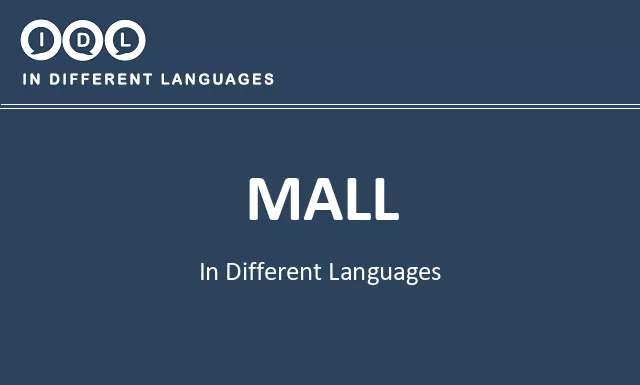 Mall in Different Languages - Image