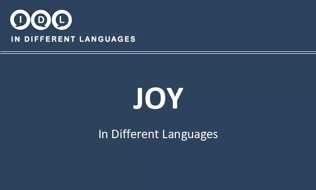 Joy in Different Languages - Image