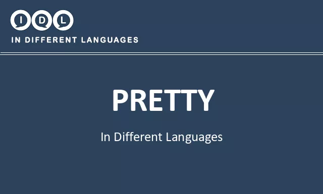 Pretty in Different Languages - Image