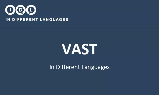 Vast in Different Languages - Image