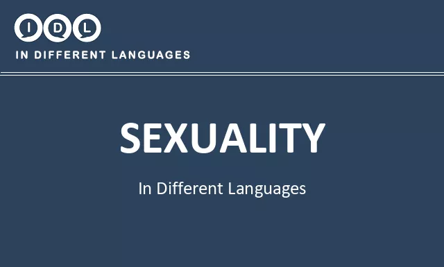 Sexuality in Different Languages - Image