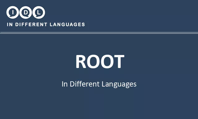 Root in Different Languages - Image