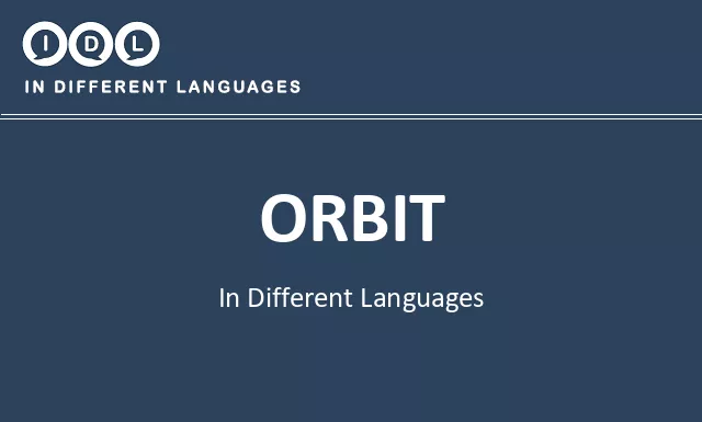 Orbit in Different Languages - Image