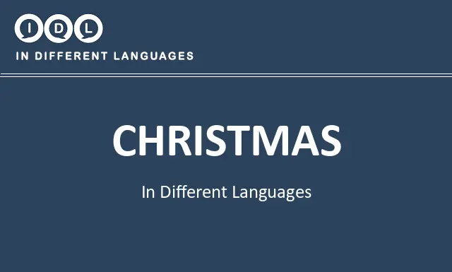 Christmas in Different Languages - Image