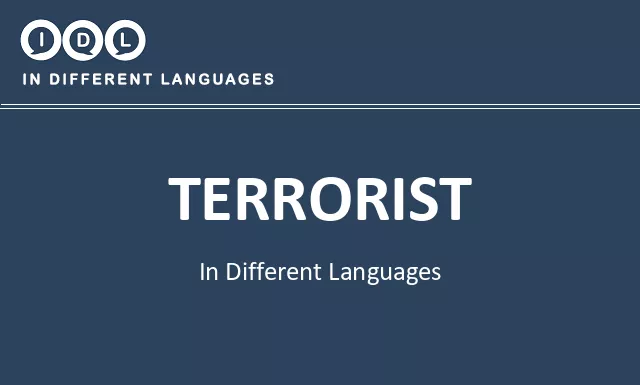 Terrorist in Different Languages - Image