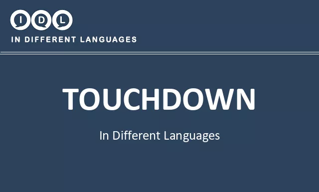 Touchdown in Different Languages - Image