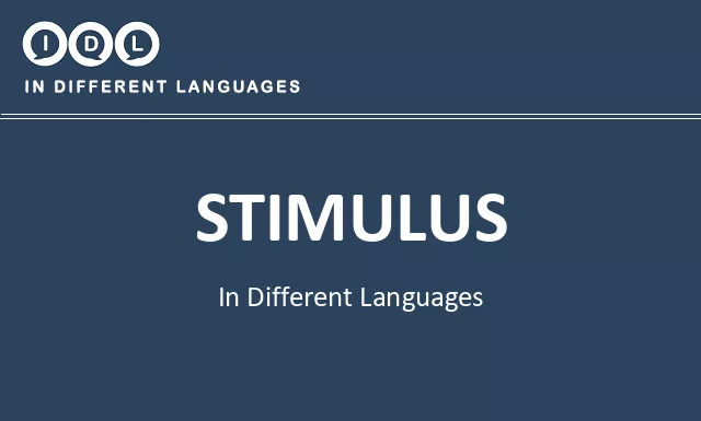 Stimulus in Different Languages - Image