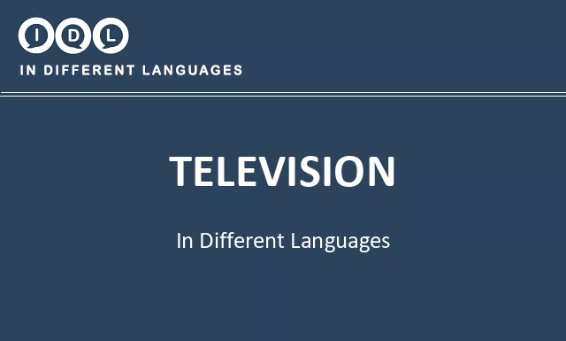 Television in Different Languages - Image