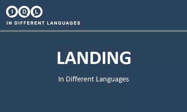 Landing in Different Languages - Image