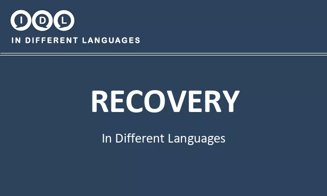 Recovery in Different Languages - Image