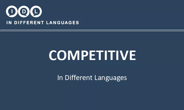 Competitive in Different Languages - Image