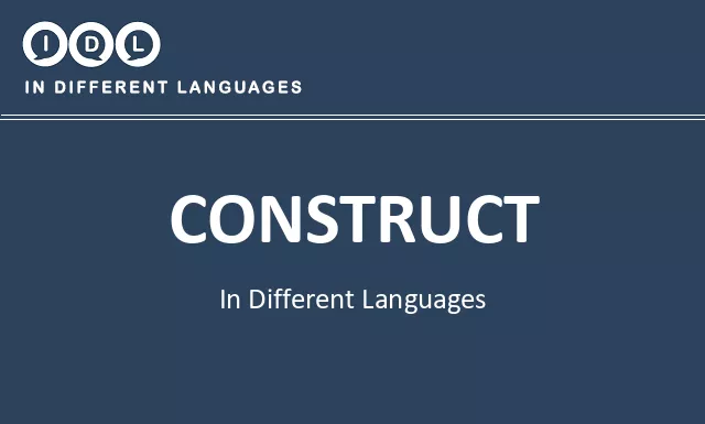 Construct in Different Languages - Image